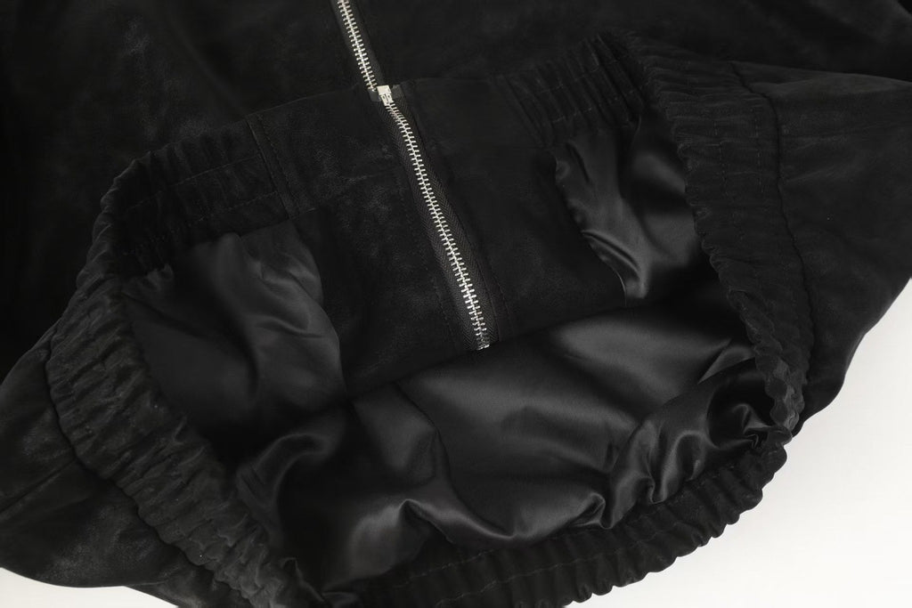Horseshoe Cross Jacket - Black Street Embroidered Coat 8800
